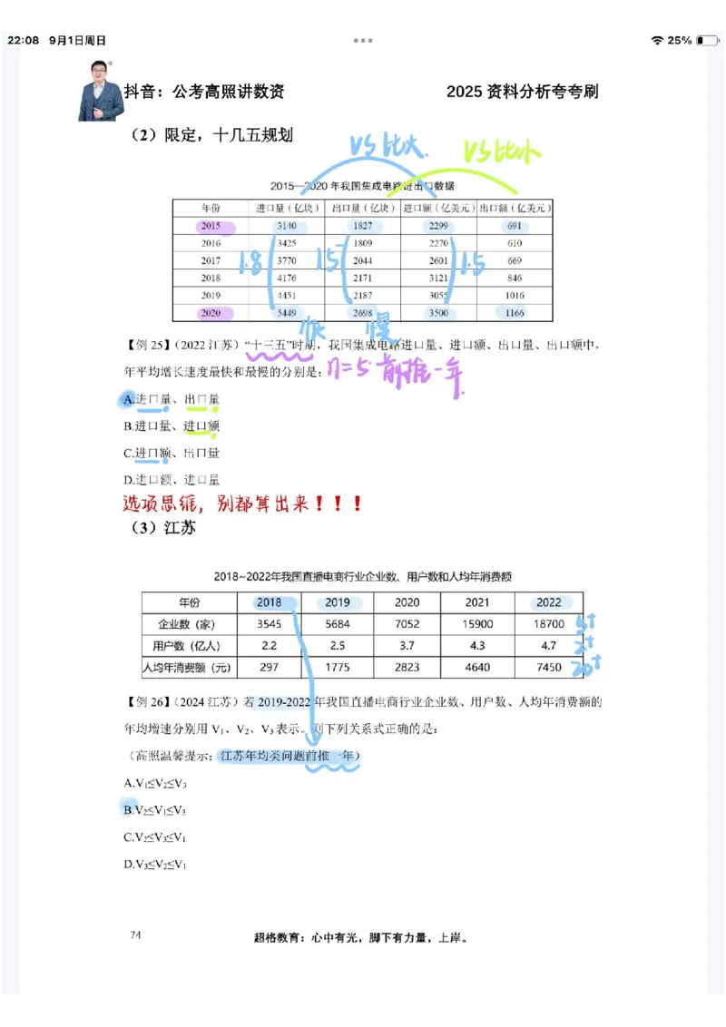 2025高照夸夸刷第三节笔记_2026考公资料_（06）高照_高照资料笔记合集_高照丨25资料分析夸夸刷听课笔记