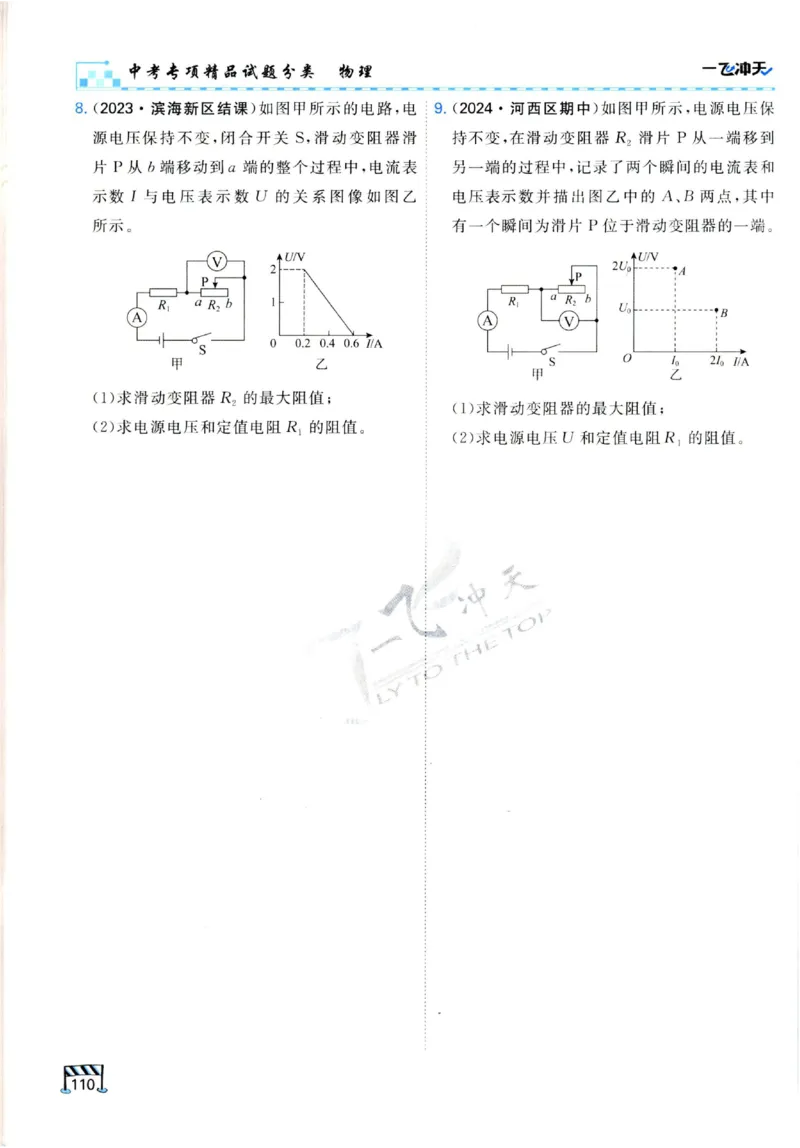 2025《一飞冲天-中考专项》物理_《一飞冲天-中考专项》2026版_一飞冲天-中考专项（2025版）