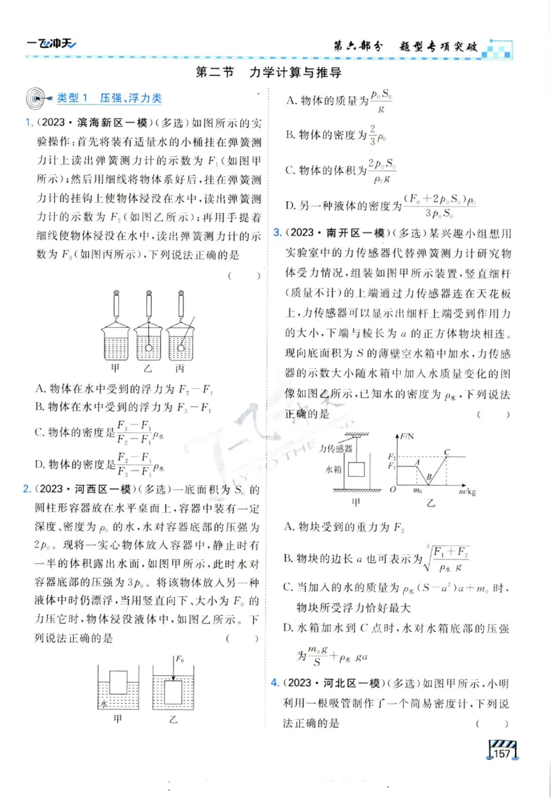 2025《一飞冲天-中考专项》物理_《一飞冲天-中考专项》2026版_一飞冲天-中考专项（2025版）