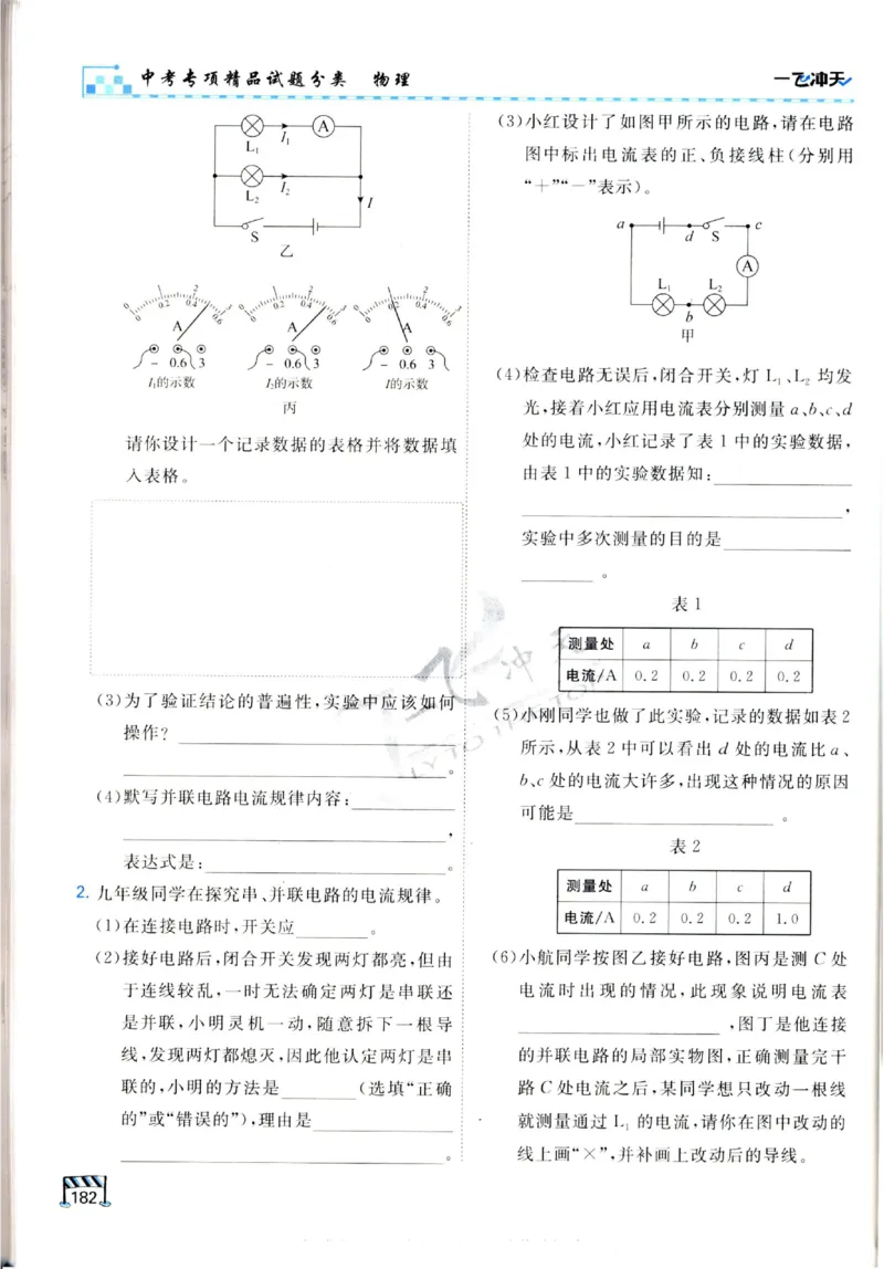 2025《一飞冲天-中考专项》物理_《一飞冲天-中考专项》2026版_一飞冲天-中考专项（2025版）