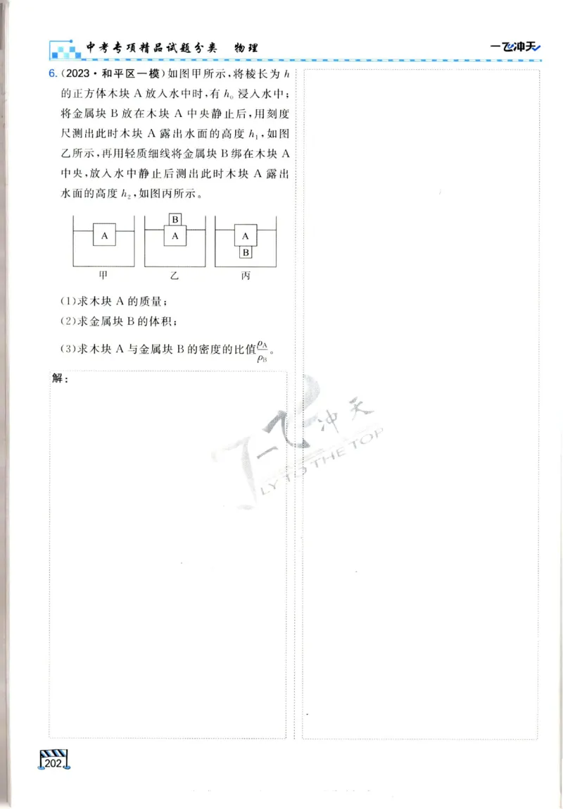 2025《一飞冲天-中考专项》物理_《一飞冲天-中考专项》2026版_一飞冲天-中考专项（2025版）
