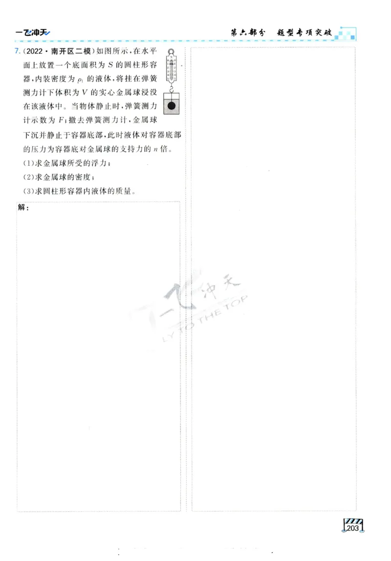 2025《一飞冲天-中考专项》物理_《一飞冲天-中考专项》2026版_一飞冲天-中考专项（2025版）