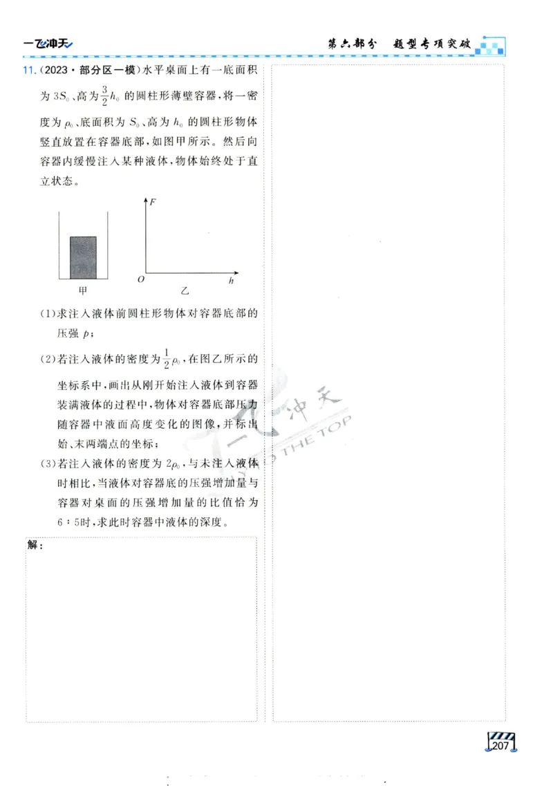 2025《一飞冲天-中考专项》物理_《一飞冲天-中考专项》2026版_一飞冲天-中考专项（2025版）