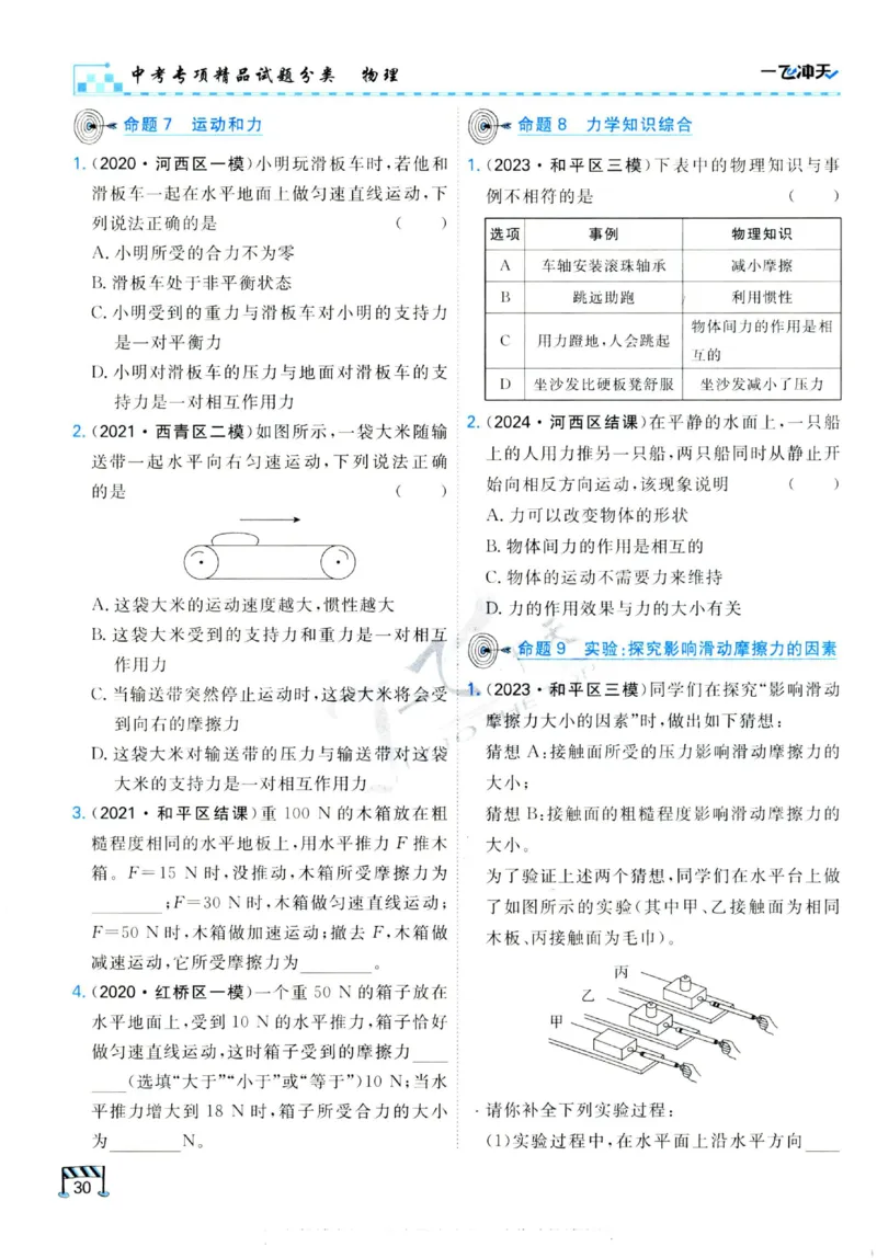 2025《一飞冲天-中考专项》物理_《一飞冲天-中考专项》2026版_一飞冲天-中考专项（2025版）