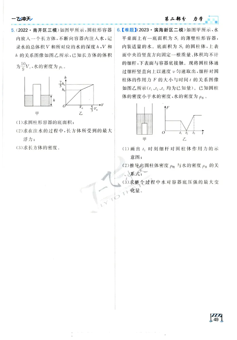 2025《一飞冲天-中考专项》物理_《一飞冲天-中考专项》2026版_一飞冲天-中考专项（2025版）