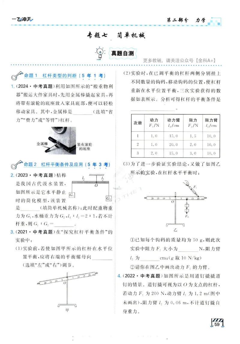 2025《一飞冲天-中考专项》物理_《一飞冲天-中考专项》2026版_一飞冲天-中考专项（2025版）