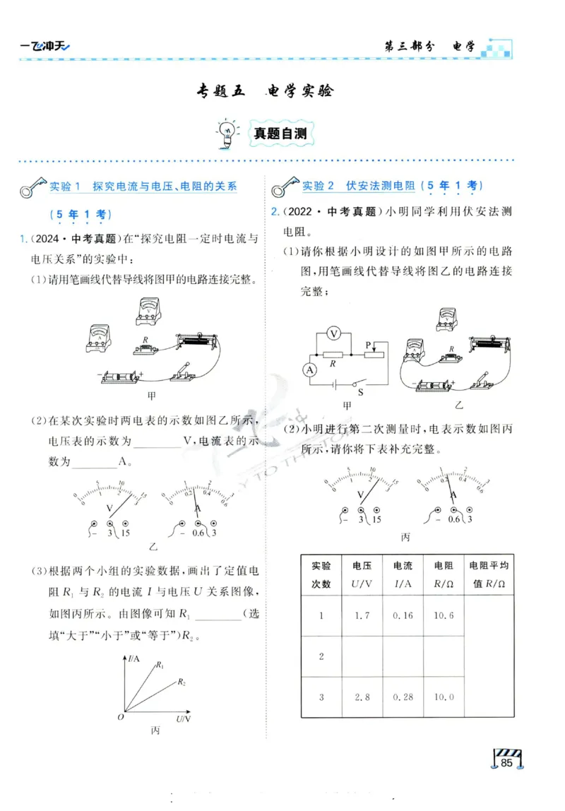 2025《一飞冲天-中考专项》物理_《一飞冲天-中考专项》2026版_一飞冲天-中考专项（2025版）