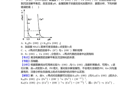 2010年高考化学试卷（山东）（解析卷）_1.高考2025全国各省真题+答案_01.2008-2024全国高考真题（按省份分类）_15.山东_2008-2024&middot;（山东）化学高考真题