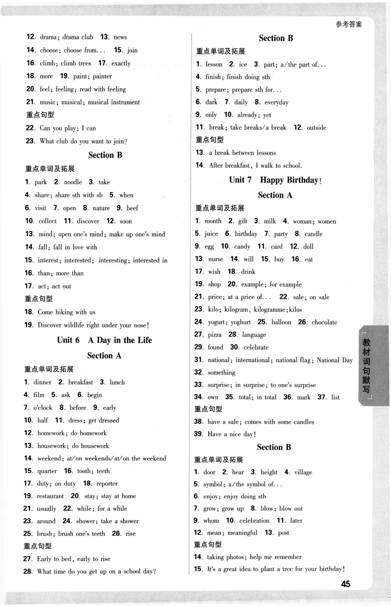 2026《万唯大小卷&bull;英语》7上参考答案(RJ)_2026万唯系列预习复习_2026版初中《万唯大小卷》7年级上册（全科多版本）_2026《万唯大小卷&bull;英语》7上(RJ)