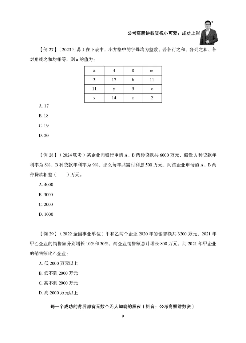 2026数量关系题库-夸夸刷-必考题型专项拔高_2026考公资料_超格合集_公考-夸夸刷2026超格行测+申论（五合一）夸夸刷刷题营_讲义