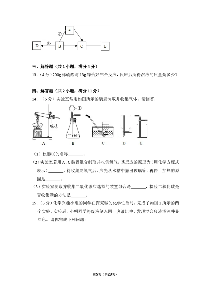 2016年湖北省黄冈市中考化学试卷（含解析版）_中考真题_5.化学中考真题2015-2024年_地区卷_湖北省_湖北黄冈化学12-21