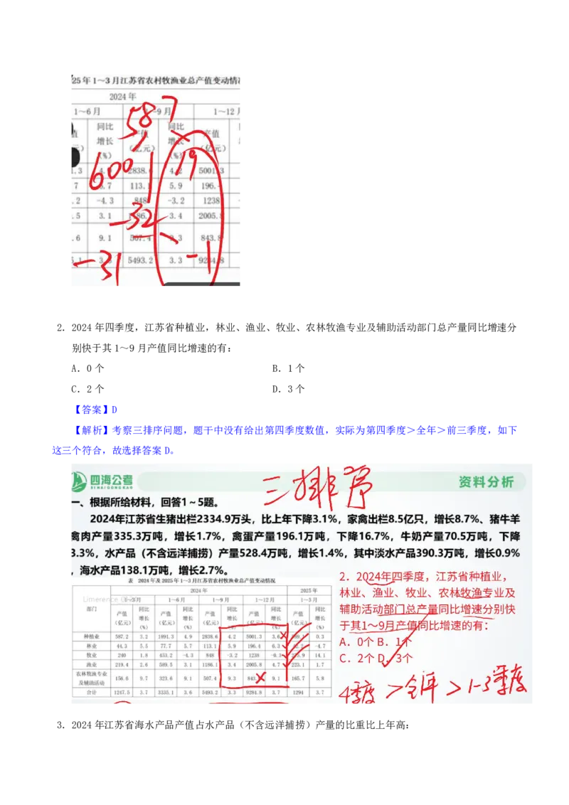 海海刷资料分析套题训练3、4随堂笔记_2026考公资料_（01）花生十三_04刷题班2026年省考四海行测2000题海海刷(1)_01.资料分析刷题_专项笔记_笔记