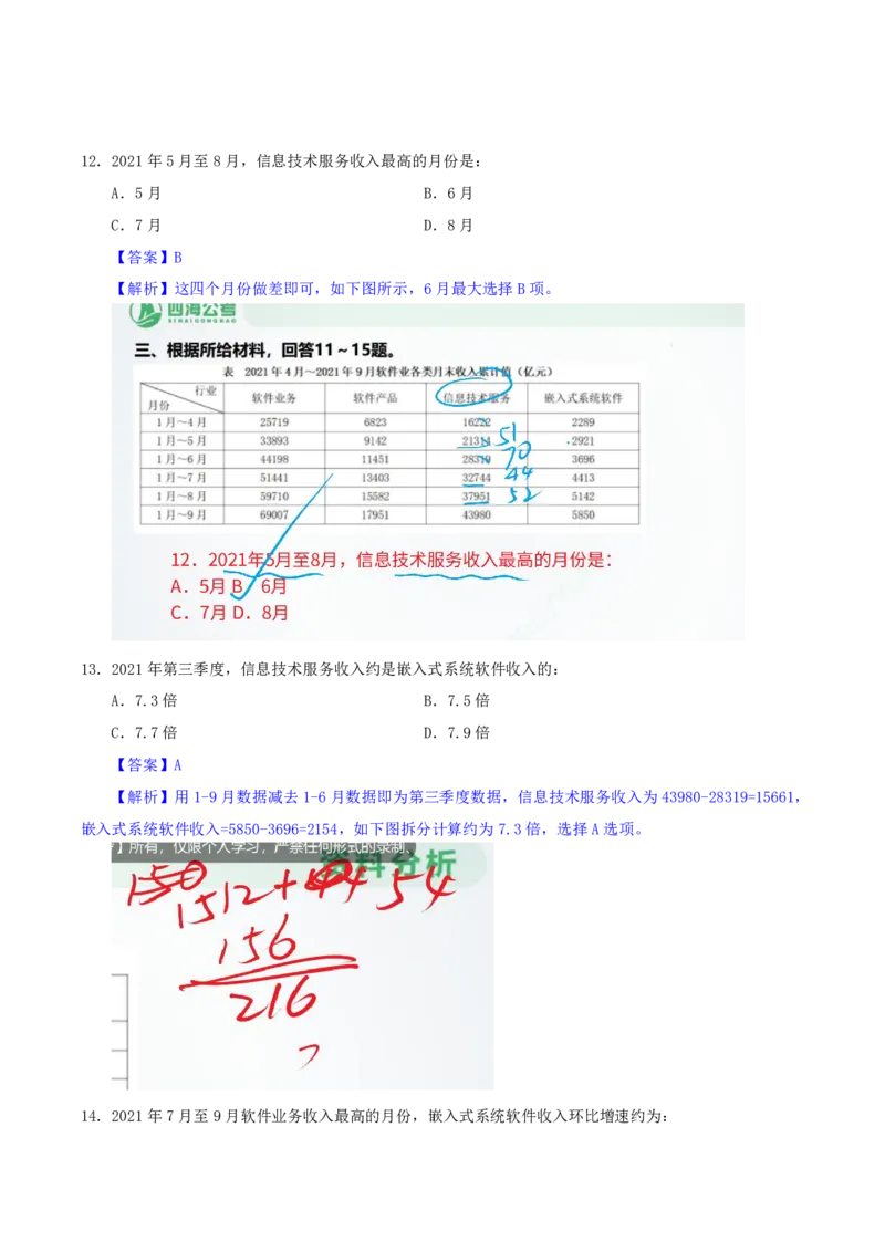海海刷资料分析套题训练3、4随堂笔记_2026考公资料_（01）花生十三_04刷题班2026年省考四海行测2000题海海刷(1)_01.资料分析刷题_专项笔记_笔记