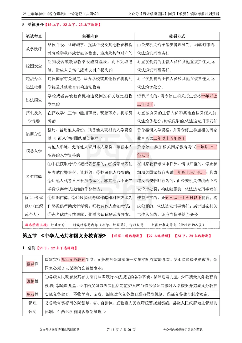 25上中学-综合素质一轮笔记_4-教培资料-26年最新资料-同步更新_初中高中教资_2025上中学教资笔试_062025上教资笔试考前冲刺汇总_02、重点笔记-第一轮+第二轮