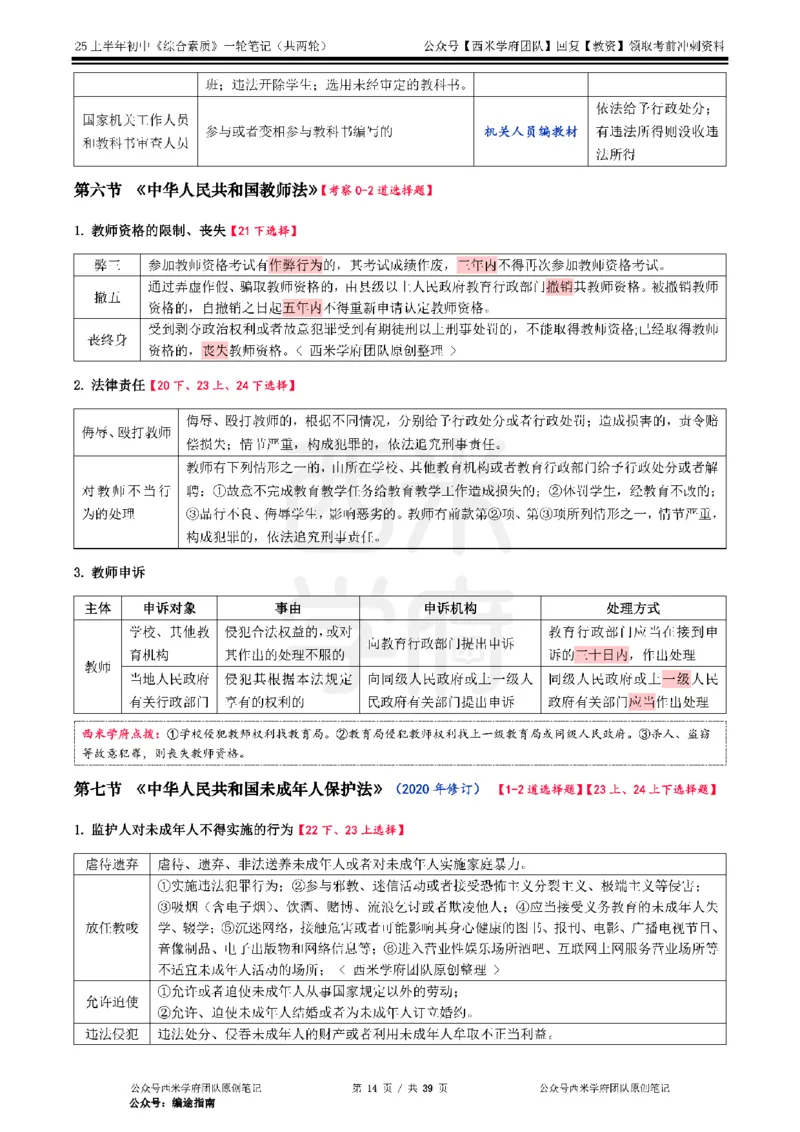 25上中学-综合素质一轮笔记_4-教培资料-26年最新资料-同步更新_初中高中教资_2025上中学教资笔试_062025上教资笔试考前冲刺汇总_02、重点笔记-第一轮+第二轮