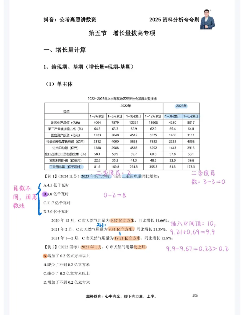 2025高照夸夸刷第五节笔记_2026考公资料_（06）高照_高照资料笔记合集_高照丨25资料分析夸夸刷听课笔记