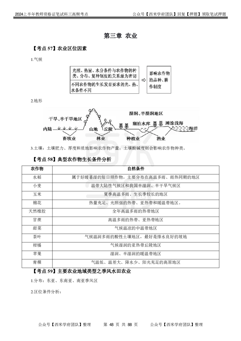 中学地理-高频考点_4-教培资料-26年最新资料-同步更新_初中高中教资_03科三专项（进去保存报考的学科即可）_01科目三FB网课、三色速记手册、知识点导图等推荐_初中