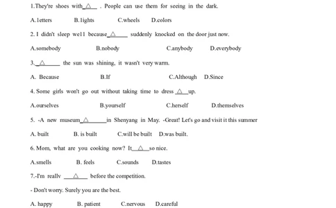 2015年中考真题精品解析英语（辽宁葫芦岛卷）精编word版（原卷版）_中考真题_3.英语中考真题2015-2024年_2015年全国中考YINGYU144份_2015年中考真题精品解析英语（辽宁葫芦岛卷）精编word版