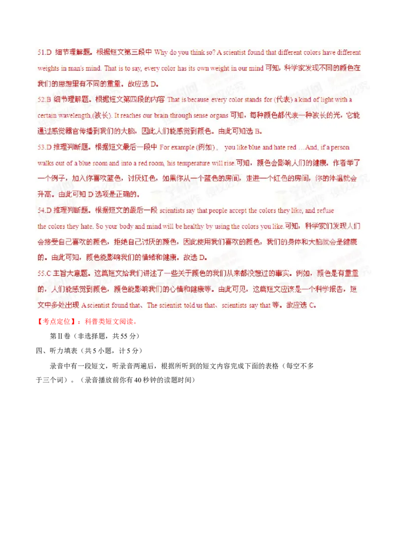 2015年中考真题精品解析英语（东营卷）精编word版（解析版）_中考真题_3.英语中考真题2015-2024年_2015年全国中考YINGYU144份_2015年中考真题精品解析英语（东营卷）精编word版