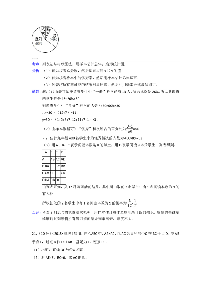 2015年山东省潍坊市中考数学试卷（含解析版）_中考真题_2.数学中考真题2015-2024年_2015年全国中考数学180份