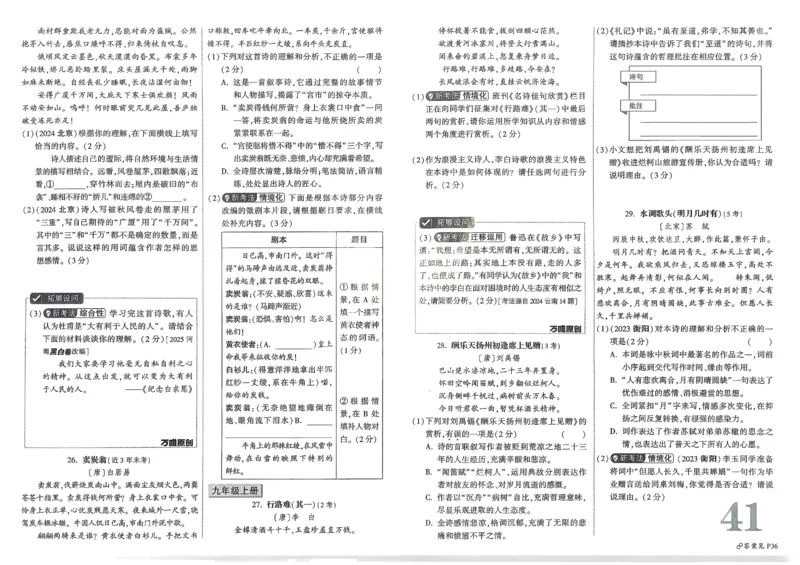 2026《中考真题分类与新考法》语文_2026万唯系列预习复习_2026版初中《万唯》中考真题分类与新考法（语数外物历道生）