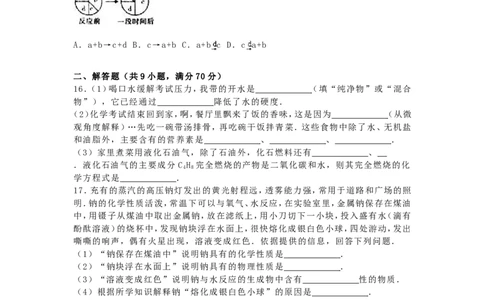 2016年福建省中考化学真题及答案_中考真题_5.化学中考真题2015-2024年_地区卷_福建省_福建中考化学11-22