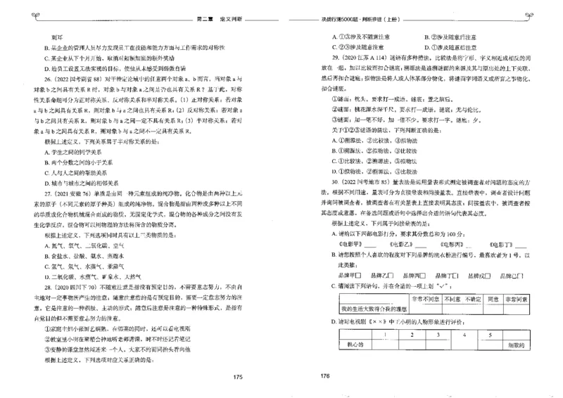 3判断推理上册_26吉林考备考资料包_11省考刷题包_04决战行测5000题_行测5000题2022年9月版次