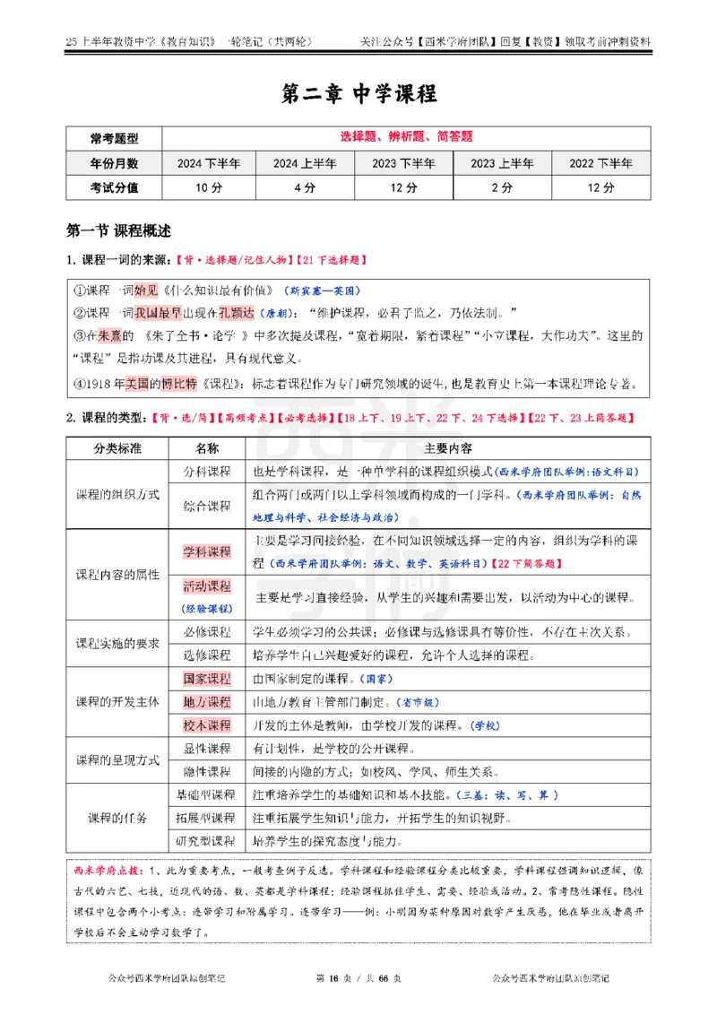 25上中学-教育知识与能力一轮笔记_4-教培资料-26年最新资料-同步更新_初中高中教资_2025上中学教资笔试_062025上教资笔试考前冲刺汇总_02、重点笔记-第一轮+第二轮