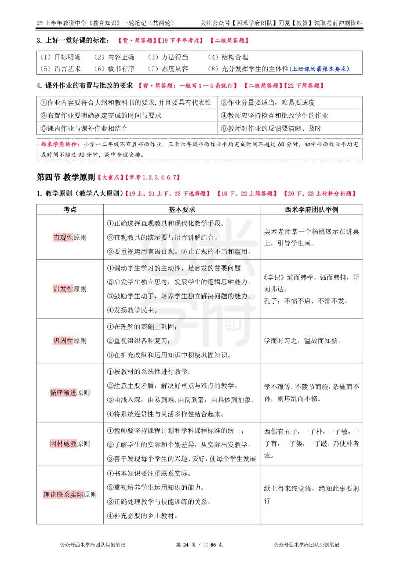 25上中学-教育知识与能力一轮笔记_4-教培资料-26年最新资料-同步更新_初中高中教资_2025上中学教资笔试_062025上教资笔试考前冲刺汇总_02、重点笔记-第一轮+第二轮