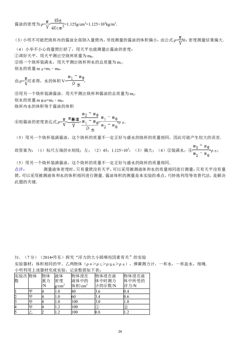 2014年辽宁省丹东市中考物理试卷（含答案）_中考真题_4.物理中考真题2015-2024年_地区卷_辽宁物理_辽宁物理_丹东物理15-22