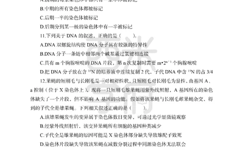 24上-高中笔试科目三《学科知识与教学能力》模拟卷1-高中生物-模拟预测卷_4-教培资料-26年最新资料-同步更新_初中高中教资_03科三专项（进去保存报考的学科即可）_高中