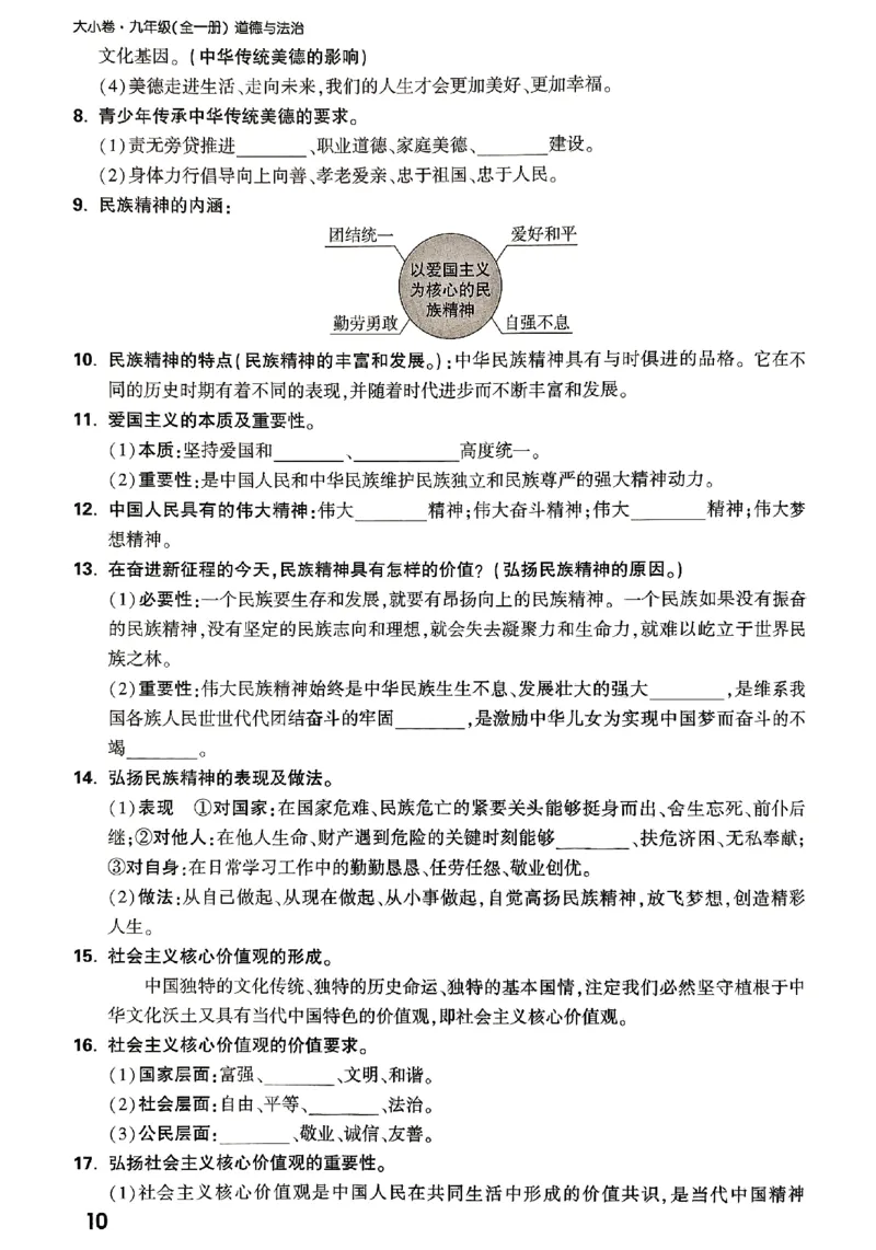 2026《万唯大小卷&bull;道法》9全教材核心知识_2026万唯系列预习复习_2026版初中《万唯大小卷》9年级全册（全科多版本）_2026《万唯大小卷&bull;道法》9全