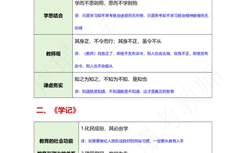 中小学科二常考文言文、名言汇总_4-教培资料-26年最新资料-同步更新_初中高中教资_2025下中学教资笔试_中学冲刺急救包_11.卢姨25下教资资料合集_25下：卢姨考前专题提分资料