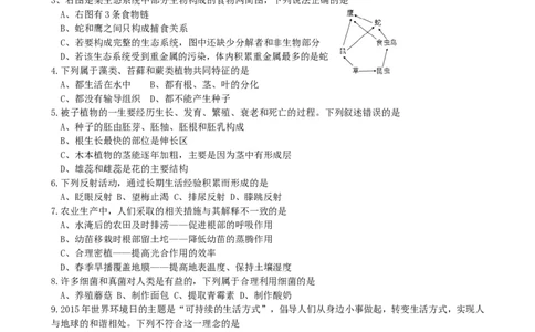 2015年淄博市中考生物试题及答案._中考真题_8.生物中考真题2015-2024年_地区卷_山东省_山东淄博生物10-21缺19.20