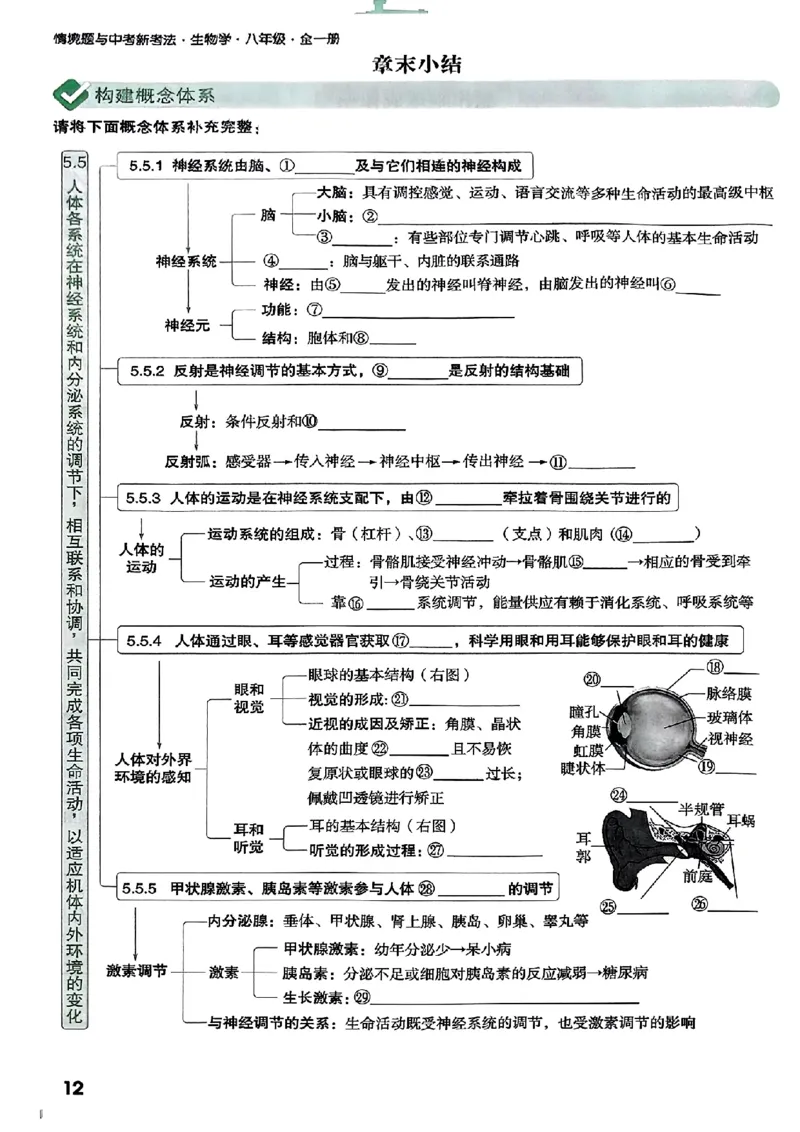 2026万唯生物情景题八上含答案_2026万唯系列预习复习_2026版初中《万唯情景题》与中考新考法8年级上册（生物）