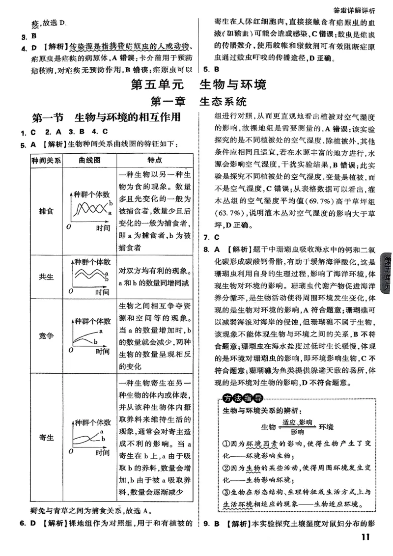 2026万唯生物情景题八上含答案_2026万唯系列预习复习_2026版初中《万唯情景题》与中考新考法8年级上册（生物）