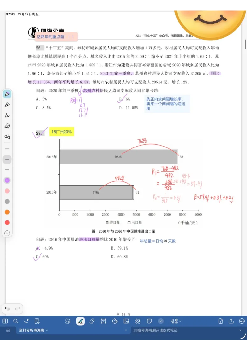 海海刷资料分析专项1（花生思路版）_2026考公资料_（01）花生十三_04刷题班2026年省考四海行测2000题海海刷(1)_01.资料分析刷题_专项笔记_花生思路版