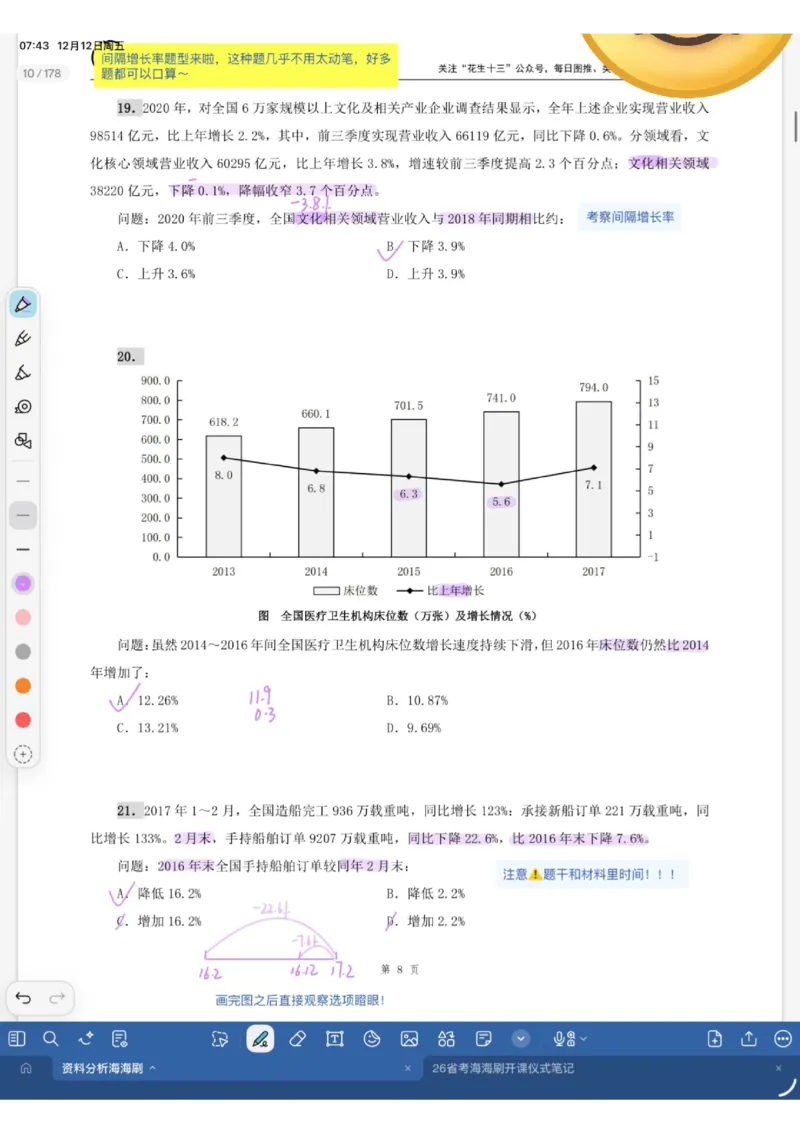 海海刷资料分析专项1（花生思路版）_2026考公资料_（01）花生十三_04刷题班2026年省考四海行测2000题海海刷(1)_01.资料分析刷题_专项笔记_花生思路版