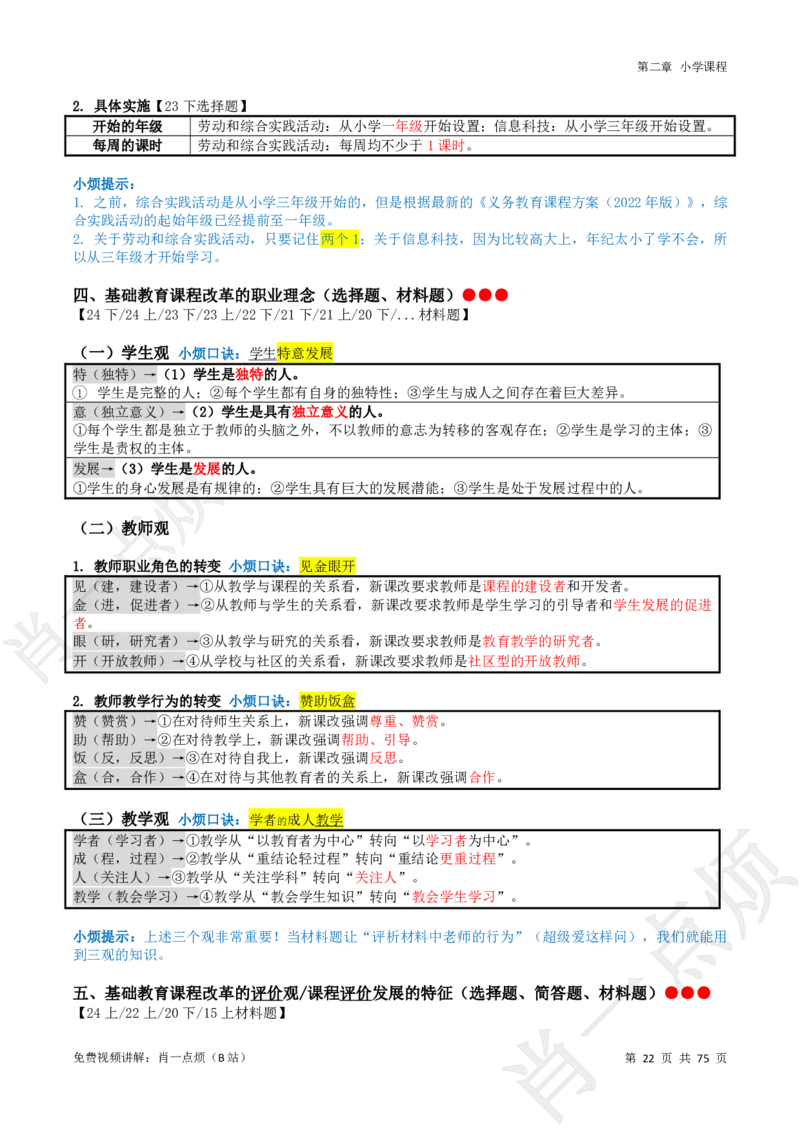 ①小学科二系统知识讲义-2025下肖一点烦(1)_4-教培资料-26年最新资料-同步更新_小学教资_小学冲刺急救包_11.肖一点烦笔记+讲义_小学