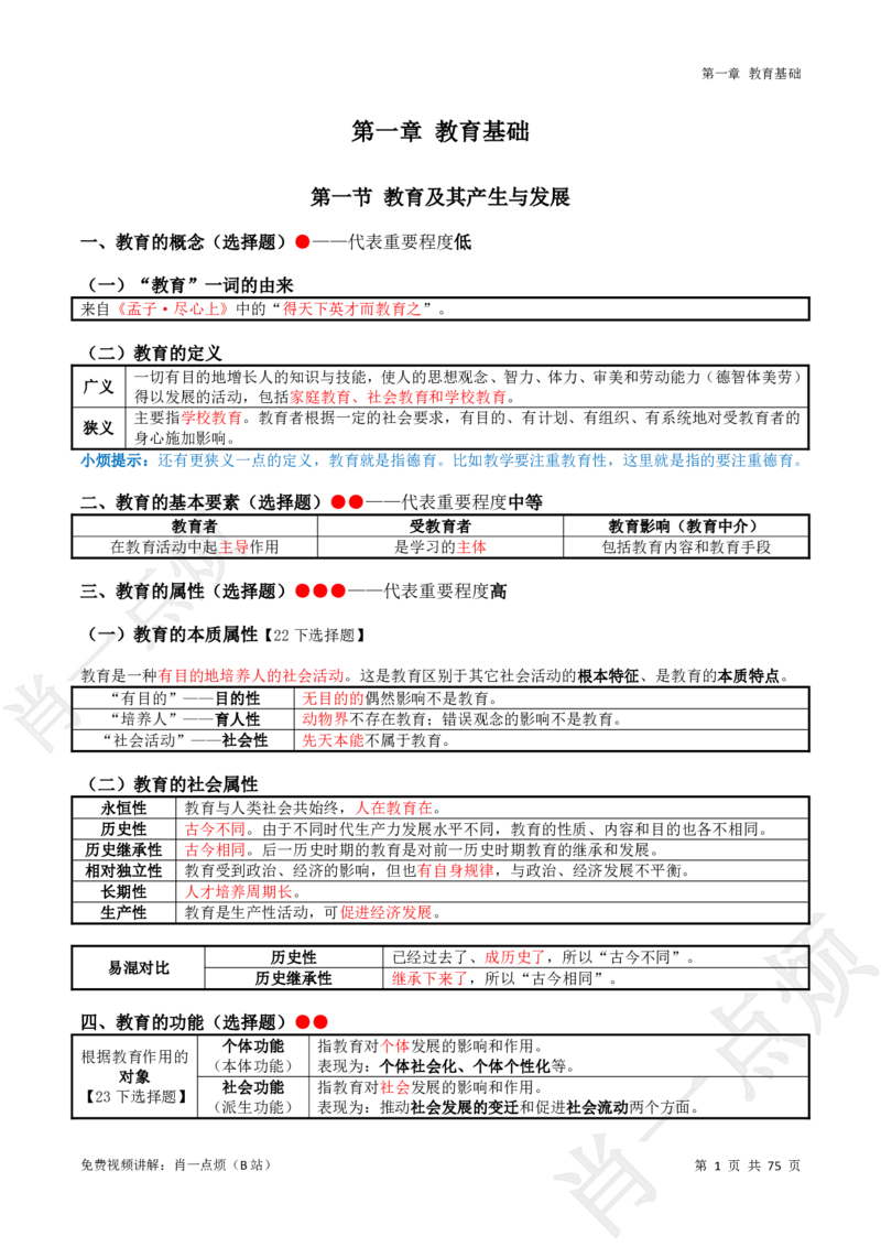 ①小学科二系统知识讲义-2025下肖一点烦(1)_4-教培资料-26年最新资料-同步更新_小学教资_小学冲刺急救包_11.肖一点烦笔记+讲义_小学