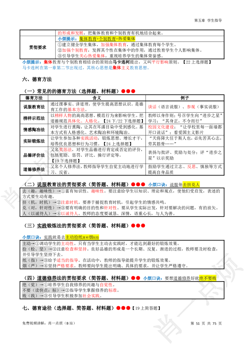①小学科二系统知识讲义-2025下肖一点烦(1)_4-教培资料-26年最新资料-同步更新_小学教资_小学冲刺急救包_11.肖一点烦笔记+讲义_小学