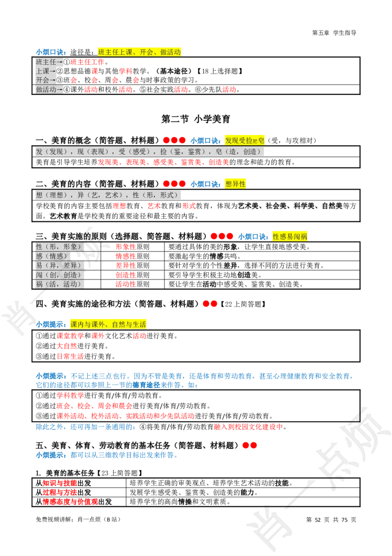 ①小学科二系统知识讲义-2025下肖一点烦(1)_4-教培资料-26年最新资料-同步更新_小学教资_小学冲刺急救包_11.肖一点烦笔记+讲义_小学