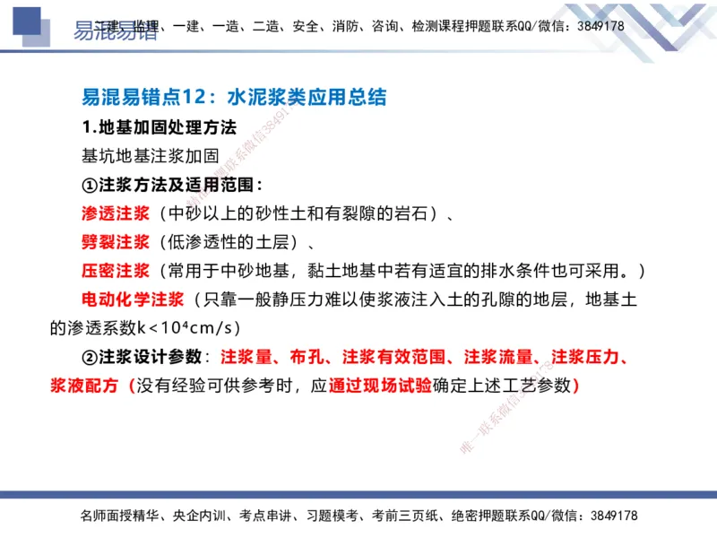 01.2025谢明凤-易错易混题讲解-市政_2026年一级建造师_2026年一建市政_2025年一建市政SVIP_04-冲刺串讲✿考点强化✿小灶集训_73-市政《易错易混讲解》谢明凤HX_讲义