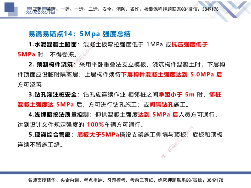 01.2025谢明凤-易错易混题讲解-市政_2026年一级建造师_2026年一建市政_2025年一建市政SVIP_04-冲刺串讲✿考点强化✿小灶集训_73-市政《易错易混讲解》谢明凤HX_讲义