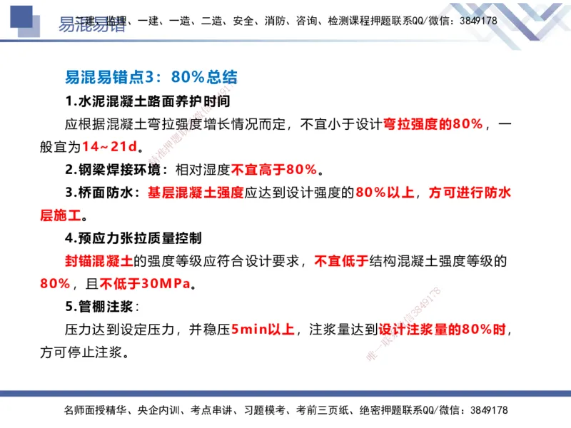 01.2025谢明凤-易错易混题讲解-市政_2026年一级建造师_2026年一建市政_2025年一建市政SVIP_04-冲刺串讲✿考点强化✿小灶集训_73-市政《易错易混讲解》谢明凤HX_讲义
