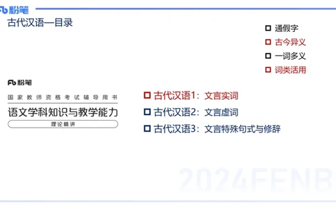 24下-教资系统班古代汉语1&mdash;乐多_4-教培资料-26年最新资料-同步更新_初中高中教资_03科三专项（进去保存报考的学科即可）_01科目三FB网课、三色速记手册、知识点导图等推荐
