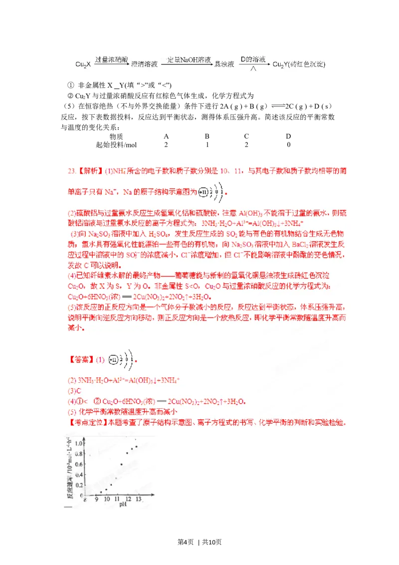 2012年高考化学试卷（福建）（解析卷）_1.高考2025全国各省真题+答案_01.2008-2024全国高考真题（按省份分类）_24.福建_2012-2024&middot;（福建）化学高考真题