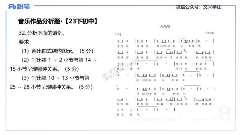25上教资考情分析与备考指导-音乐-倩芊_4-教培资料-26年最新资料-同步更新_初中高中教资_03科三专项（进去保存报考的学科即可）_初中_初中音乐-通关资料科包_2025年FB学科-音乐