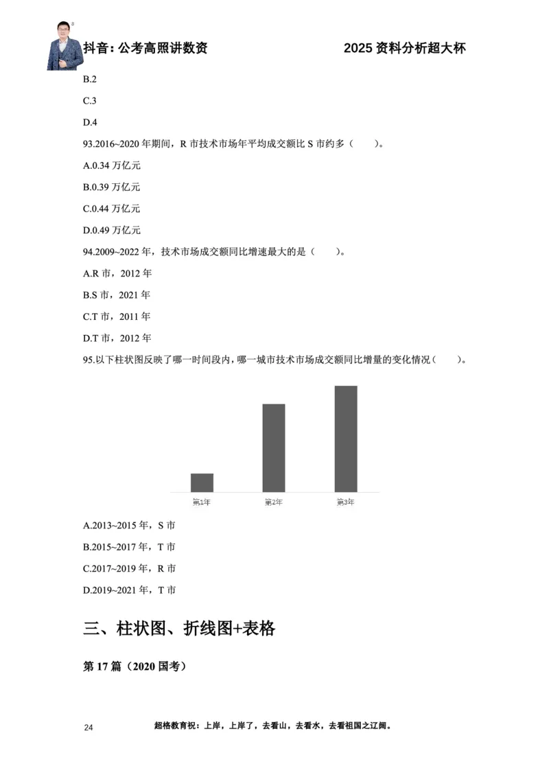 2025高照资料分析超大杯材料归纳刷题营_2026考公资料_超格合集_数资高照合集_资料分析高照合集⭐⭐⭐_超大杯2025高照资料分析超大杯材料归纳刷题营_讲义