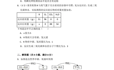 2014年四川省泸州市中考化学试卷（含解析版）_中考真题_5.化学中考真题2015-2024年_地区卷_四川省_四川泸州化学12-22